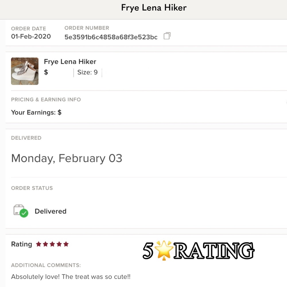 RELISTED — SIZE 9.5 AVAILABLE FOR PURCHASE Frye Lena Hiker - Picture 9 of 12